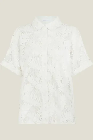 Accessorize Short Sleeve Lacy Palm ShirtM