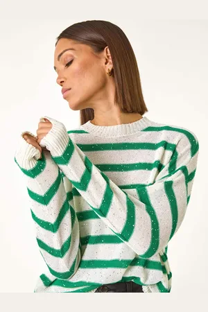 Roman Striped Sequin Knit Jumper48
