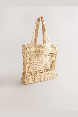 Next Skuldertaske med halmen
