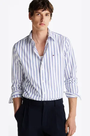 Tommy Hilfiger Normal pasform Flex 100% Bomuld Poplin Nautical Stribet SkjorterXXL