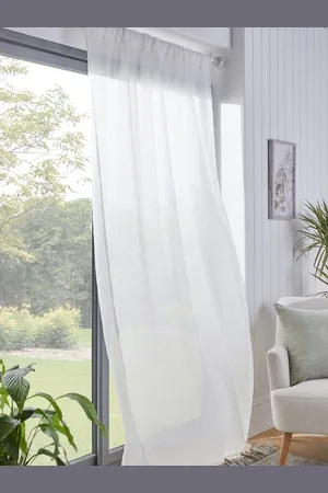 Next Rynket Slot Top Voile Uforet Sheer Panel Gardin140x229cm