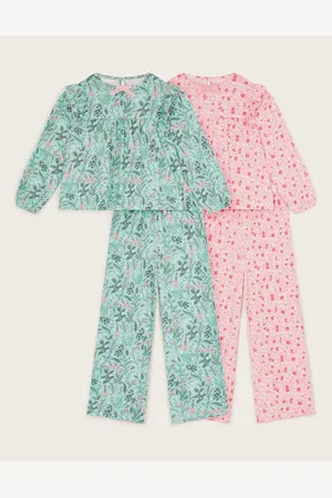 Monsoon Blomster Jersey Pyjamas 2 Pakke98104cm