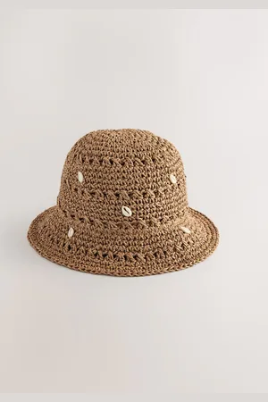 Next 100% Cotton Straw Cloche Bucket Hatte og huer (3mdr.-16år)158164cm