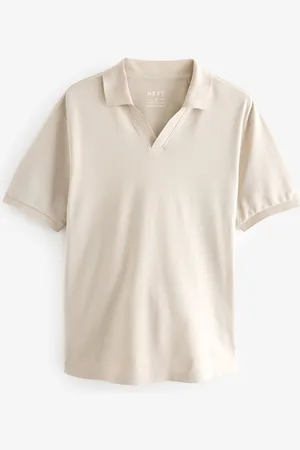 Next Short Sleeve Cuban Collar Pique Polo ShirtL