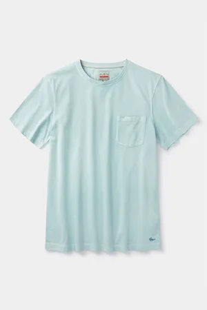 Aubin Green Hareby Garment Dyed Pocket T-ShirtSmall