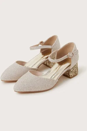 Monsoon Pointed Toe Glitter Two Part Heelsuk3eu355