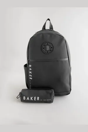 Ted Baker Boys Back to School Black Backpack with Pencil CaseEn