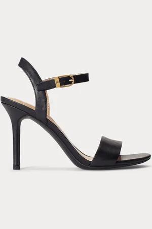 Ralph Lauren Gwen Nappa læderrem hæle