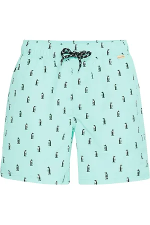 Blend Penguin Print Swim Shortsmedium