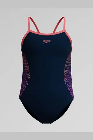 Speedo Plastisol Placement Thinstrap Muscleback badedragt122128cm