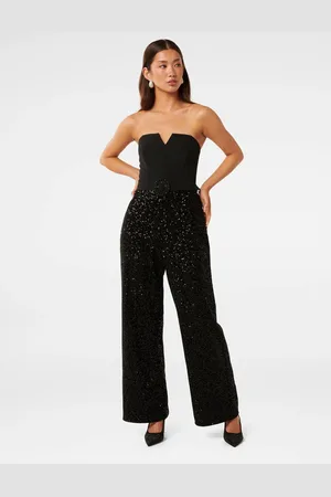 Forever New Allie Strapless Pailletter Buksedragt38