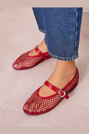 Friends Like These Flat Mesh Mary Jane Ballerina Shoeseu42