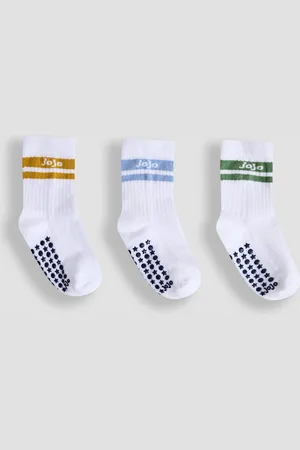 JoJo Maman Bébé 3-Pak Ribbed Sokker7480cm