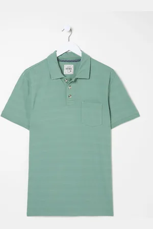 Fat Face FatFace 100% Cotton Jacquard Stripe Polo Shirt4XL Reg