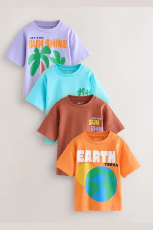 Next Kortærmet T-shirt 4 -pakke (3mdr.-7år)2 - 3 år (92 - 98cm)