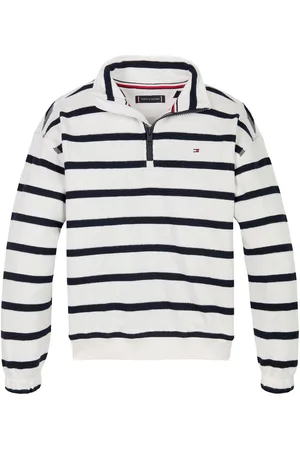 Tommy Hilfiger Stripe Half Zip Sweatshirt140146cm