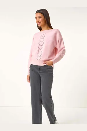 Roman Boat Neck Embellished Jumper48