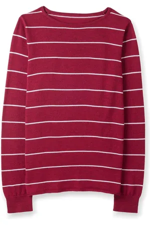 CELTIC & CO. Pink Merino Fine Knit Boat Jumpermedium
