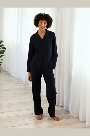 Chelsea Peers 100% Organic Cotton Button Up Long Pyjamas Set44