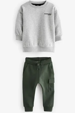 Next Utility Sweatshirt og Super Skinny Joggers Set (3mdr.-7år)4 - 5 år (104 - 110cm)