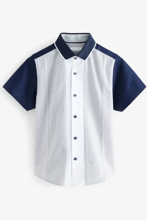 Next Short Sleeves Colourblock Shirt (3-16yrs)128134cm