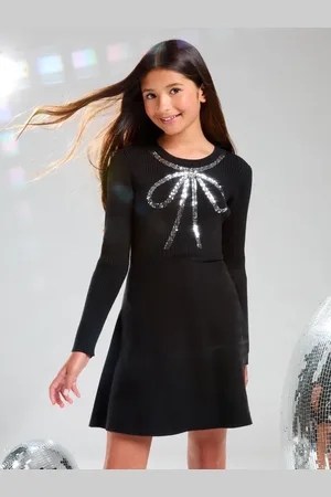 Lipsy London Knitted Sløjfe Embellished Kjole (5-16år)15 år (170cm)