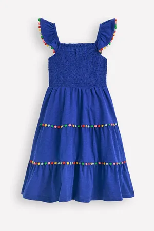 Boden 100% Cotton Addison Twirly Pom Dress128134cm