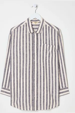 Fat Face FatFace Beachwear Stripe Longline Shirt50