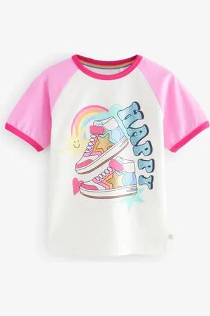 Little Bird Rainbow Raglan Short Sleeve T-Shirt110116cm