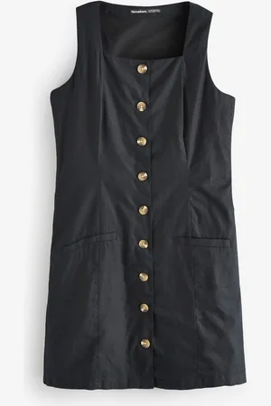 Threadbare Linen Blend Waistcoat Dress44