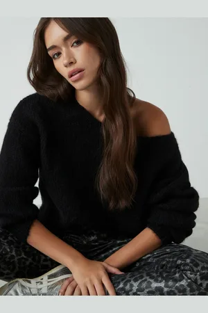 Next Soft Touch Bardot Off The Shoulder Knitted Jumper with AlpacaS Reg