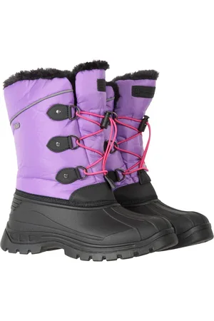 Mountain Warehouse Kids Whistler Sherpa Lined Adaptive Snow Boots
