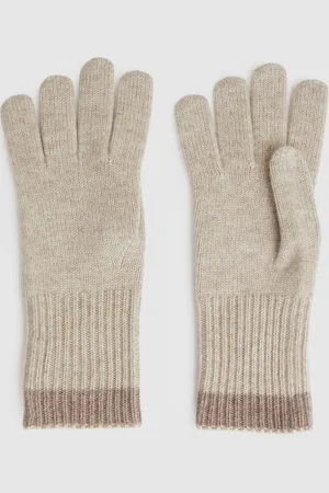 Reiss Florise Wool Blend Tipped GlovesEn