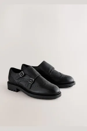 Next Forever Comfort Leather Monk Shoes