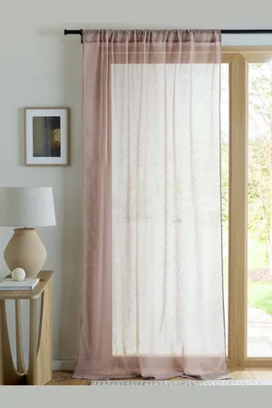 Next Hør Look Slot Top Voile Uforet Sheer Panel Gardin140x137cm