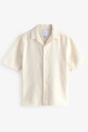 Next Short Sleeve Textured Waffle 100% Cotton Shirtxxxxxlarge