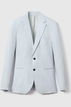 Reiss Kin Enkeltradet Hør Jakkesæt Blazer Slim Fit 46