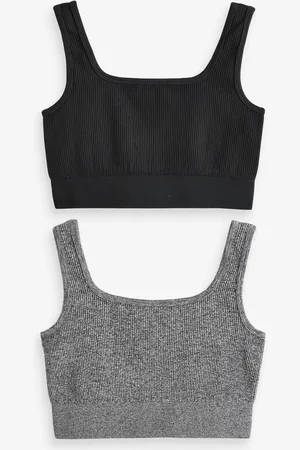 Next Ribbed Bra Tops 2 Packmediumlarge