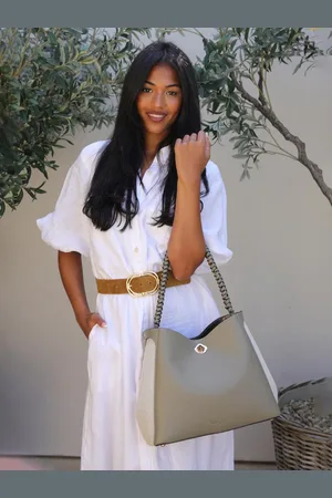 Luella Grey Adriana Hobo Taske med vævet håndtagen