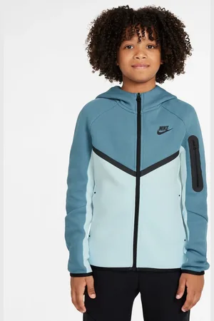 Nike Grøn Tech Fleece Zip Up Hættetrøje146152cm