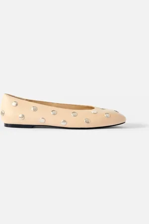 mint&berry Coco Studded Leather Flatseu38