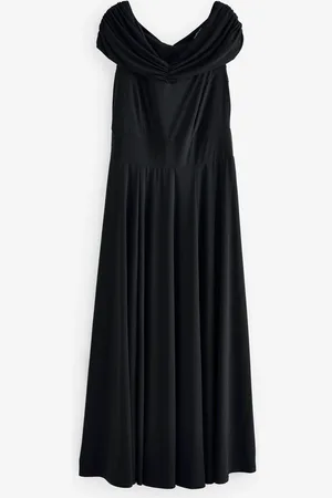 Scarlett & Jo Bardot Solid Maxi Dress44