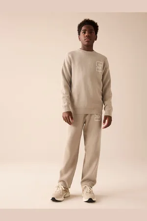 Next Knitted Crew Neck Jumper and Joggers Set (3-16yrs)9 år (134cm)