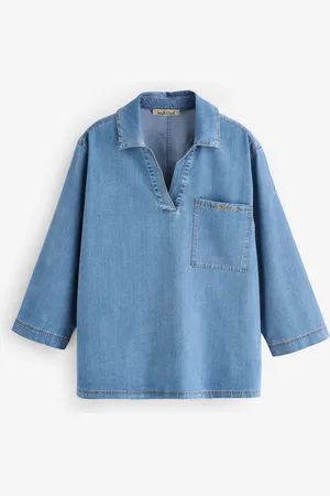 Smith & Soul Open Collar Skjorter Denim SkjorterStor