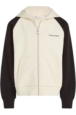 Calvin Klein Relaxed 100% Cotton Colourblock Zip Hoodie12 år (152cm)