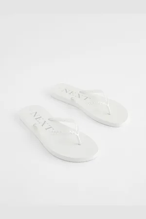 Next Pearlised Plaited Flip Flops