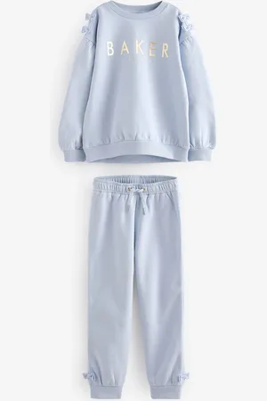 Ted Baker 100% Cotton Bow Sweater & Joggers Set4 - 5 år (104 - 110cm)