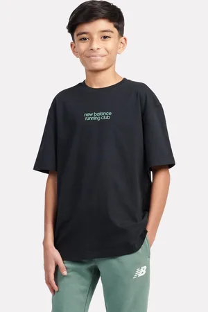 New Balance Kids Running Club Sandwich Back Graphic 100% Cotton T-Shirt140146cm