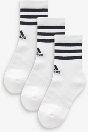 adidas 3-Stripe Crew Length Socks 3 PackUK 4.5 - 5.5