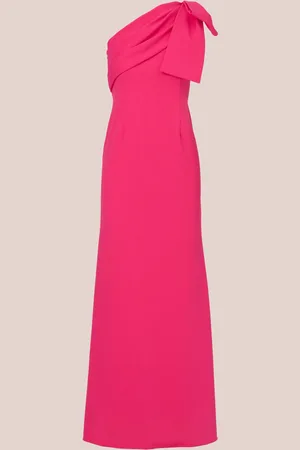 Adrianna Papell Stræk Crepe Long Kjole40